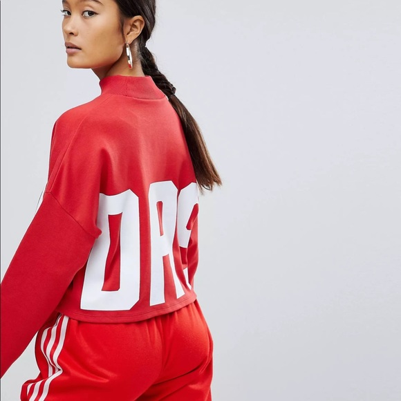 Adidas Originals Bold Age cropped sweatshirt EUC - Picture 2 of 8